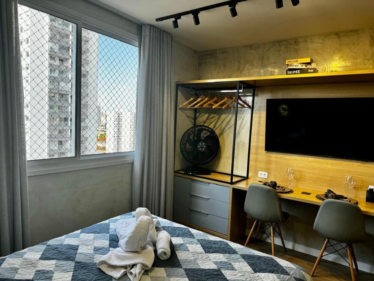 סאו פאולו Charmoso Studio No Bras Com Piscina - Metro Bras מראה חיצוני תמונה